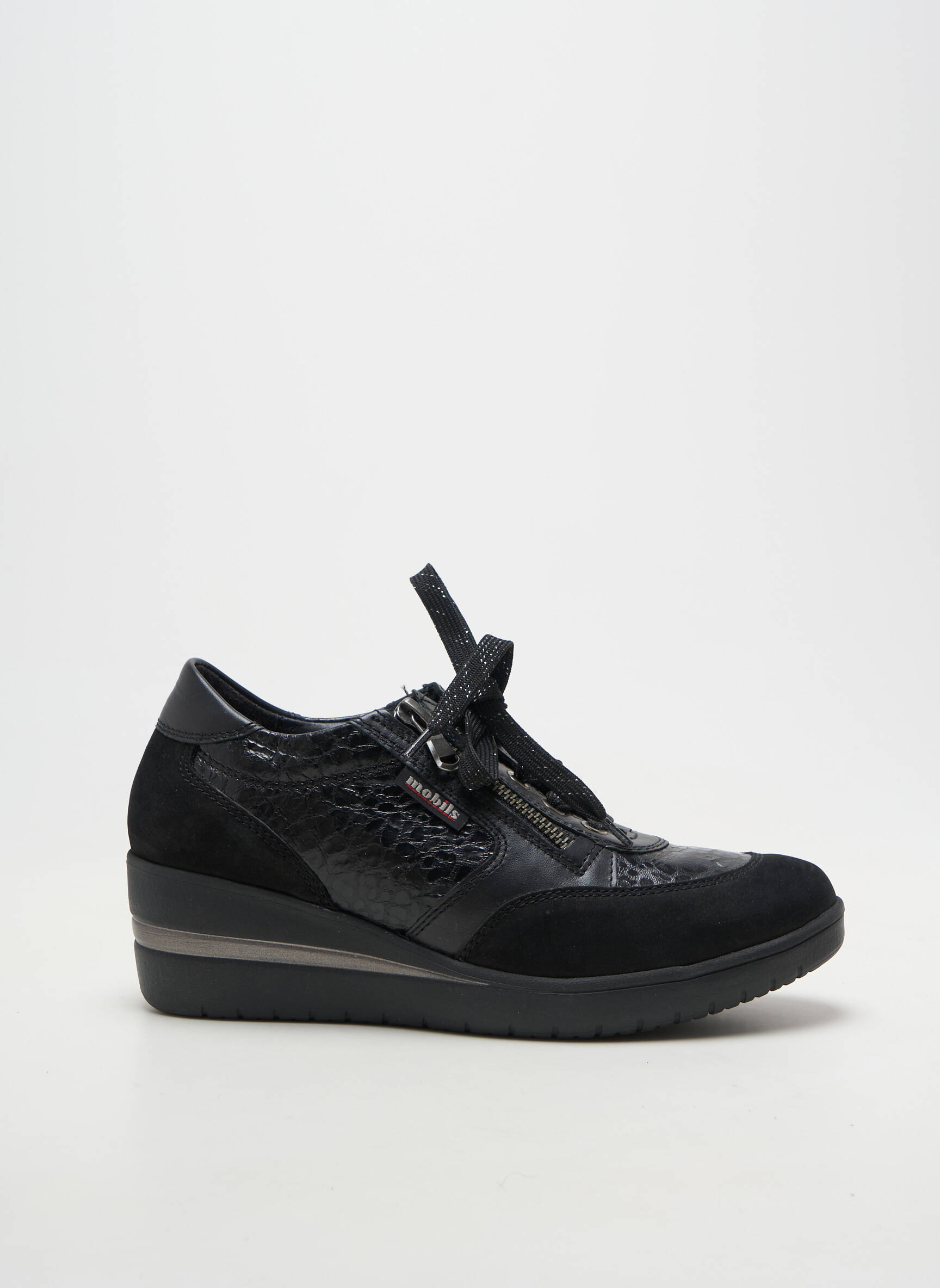 Chaussures de confort fermeture lacets talon de 4 à 6cm noir MOBILS femme