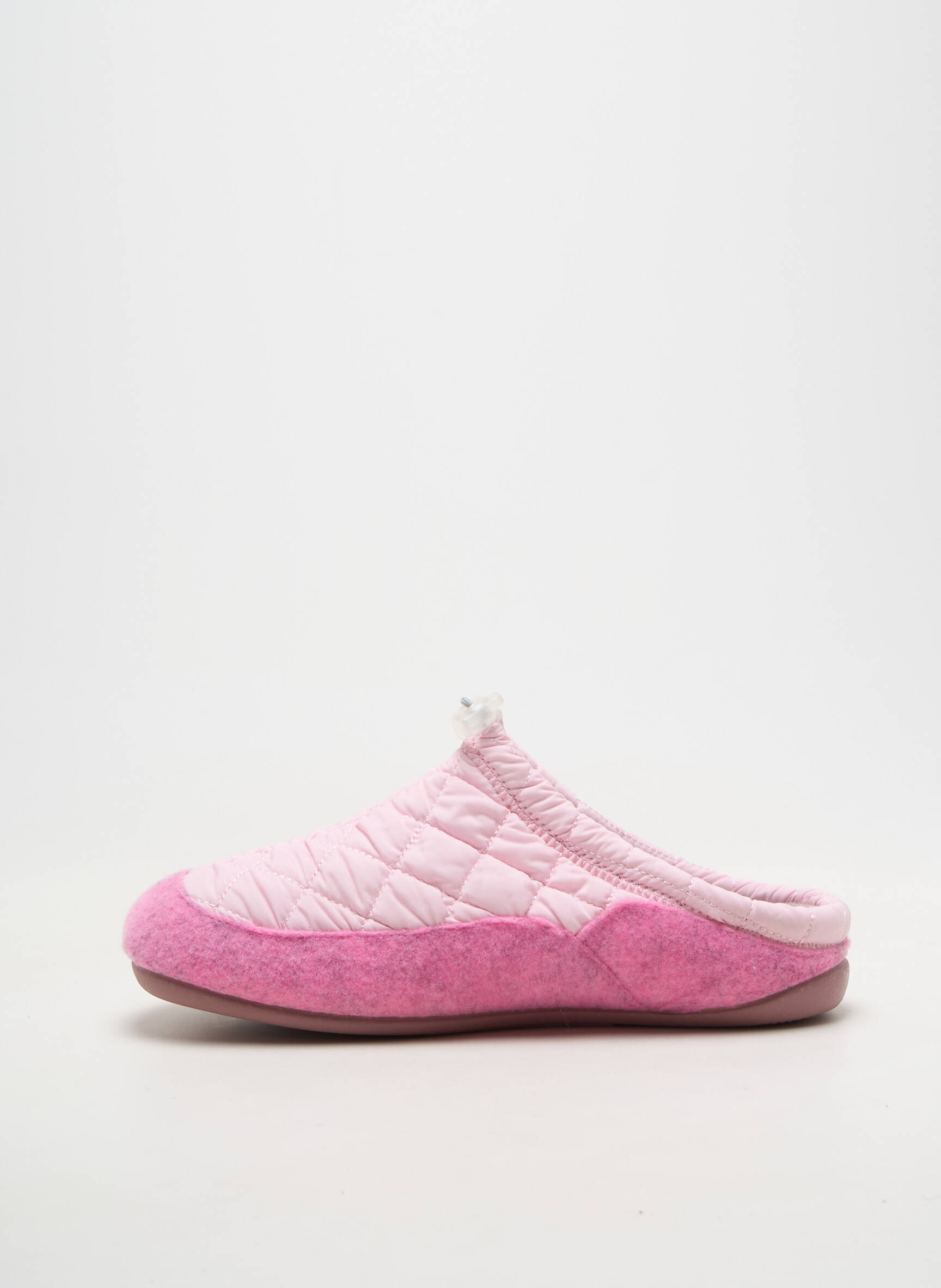 Chaussons/pantoufles tissage satiné talon plat jusqu'à 3cm rose CM CONFORT femme