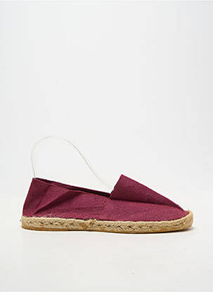 Espadrilles bout rond talon plat jusqu'à 3cm violet LA MAISON DE L'ESPADRILLE femme