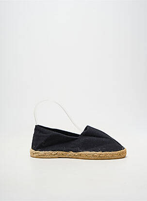 Espadrilles bout rond talon plat jusqu'à 3cm noir LA MAISON DE L'ESPADRILLE femme