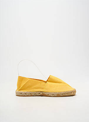 Espadrilles bout rond talon plat jusqu'à 3cm jaune LA MAISON DE L'ESPADRILLE femme