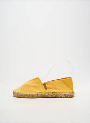 Espadrilles bout rond talon plat jusqu'à 3cm jaune LA MAISON DE L'ESPADRILLE femme