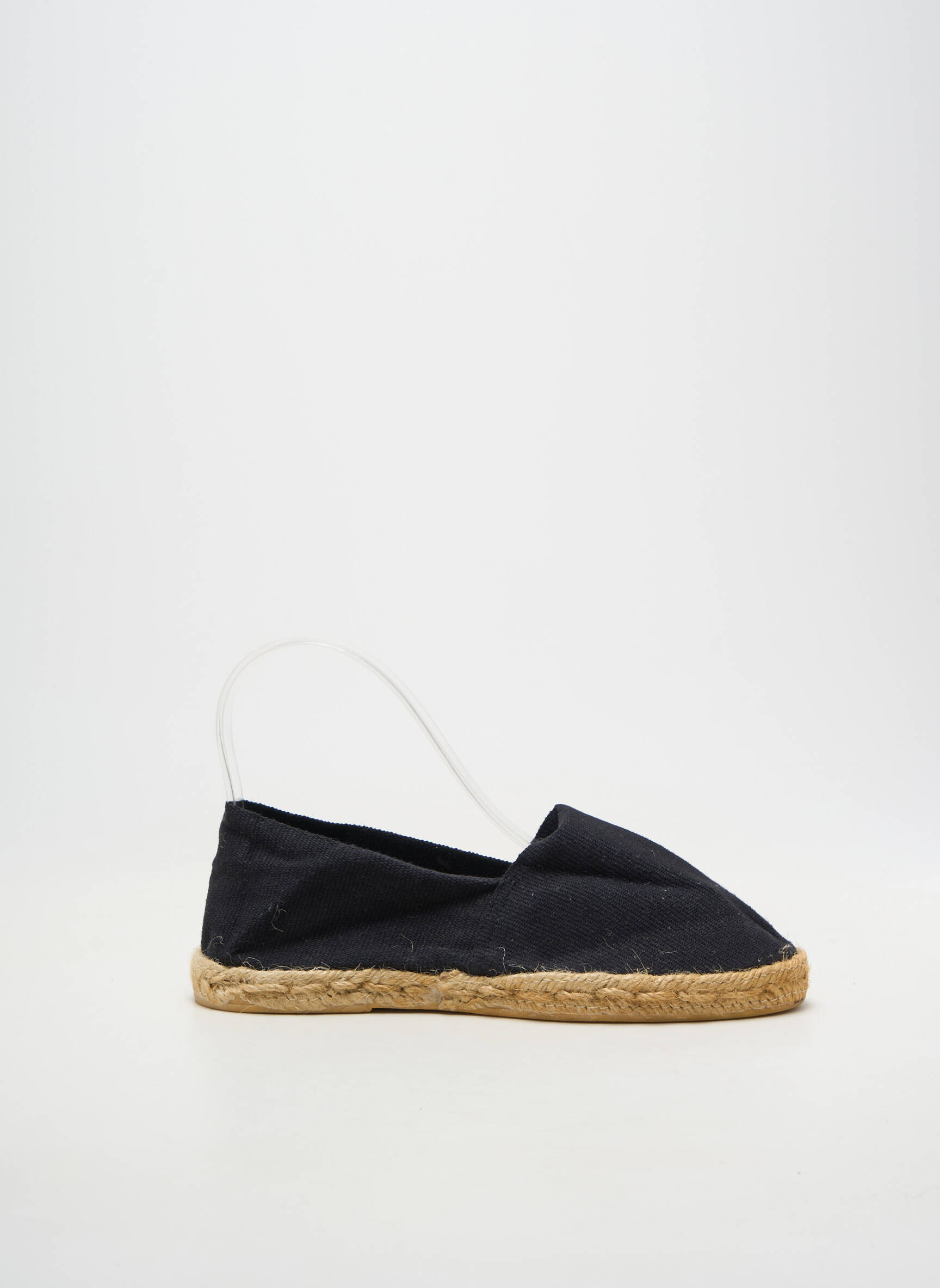 Espadrilles bout rond talon plat jusqu'à 3cm noir LA MAISON DE L'ESPADRILLE femme