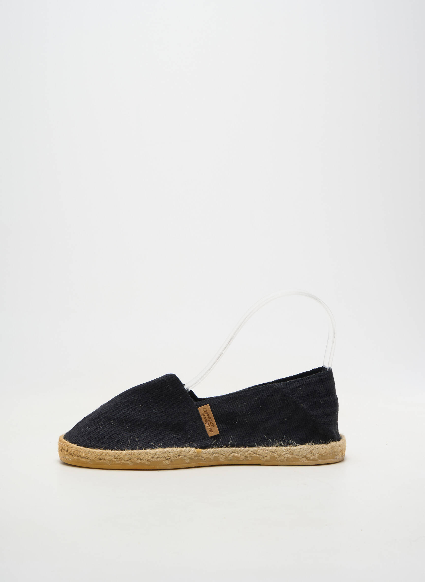 Espadrilles bout rond talon plat jusqu'à 3cm noir LA MAISON DE L'ESPADRILLE femme