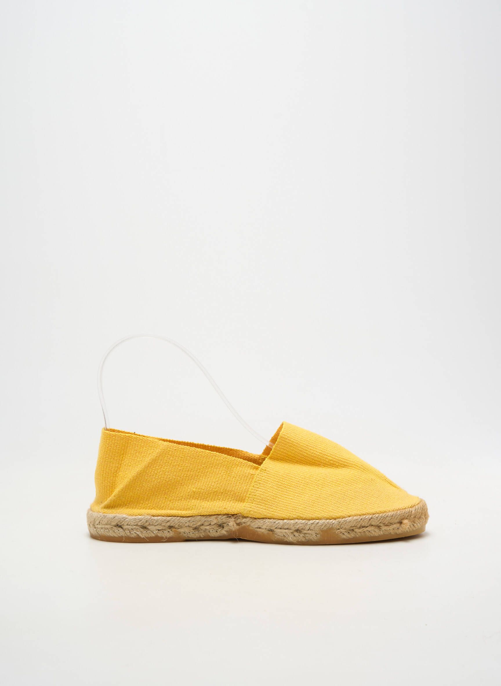 Espadrilles bout rond talon plat jusqu'à 3cm jaune LA MAISON DE L'ESPADRILLE femme