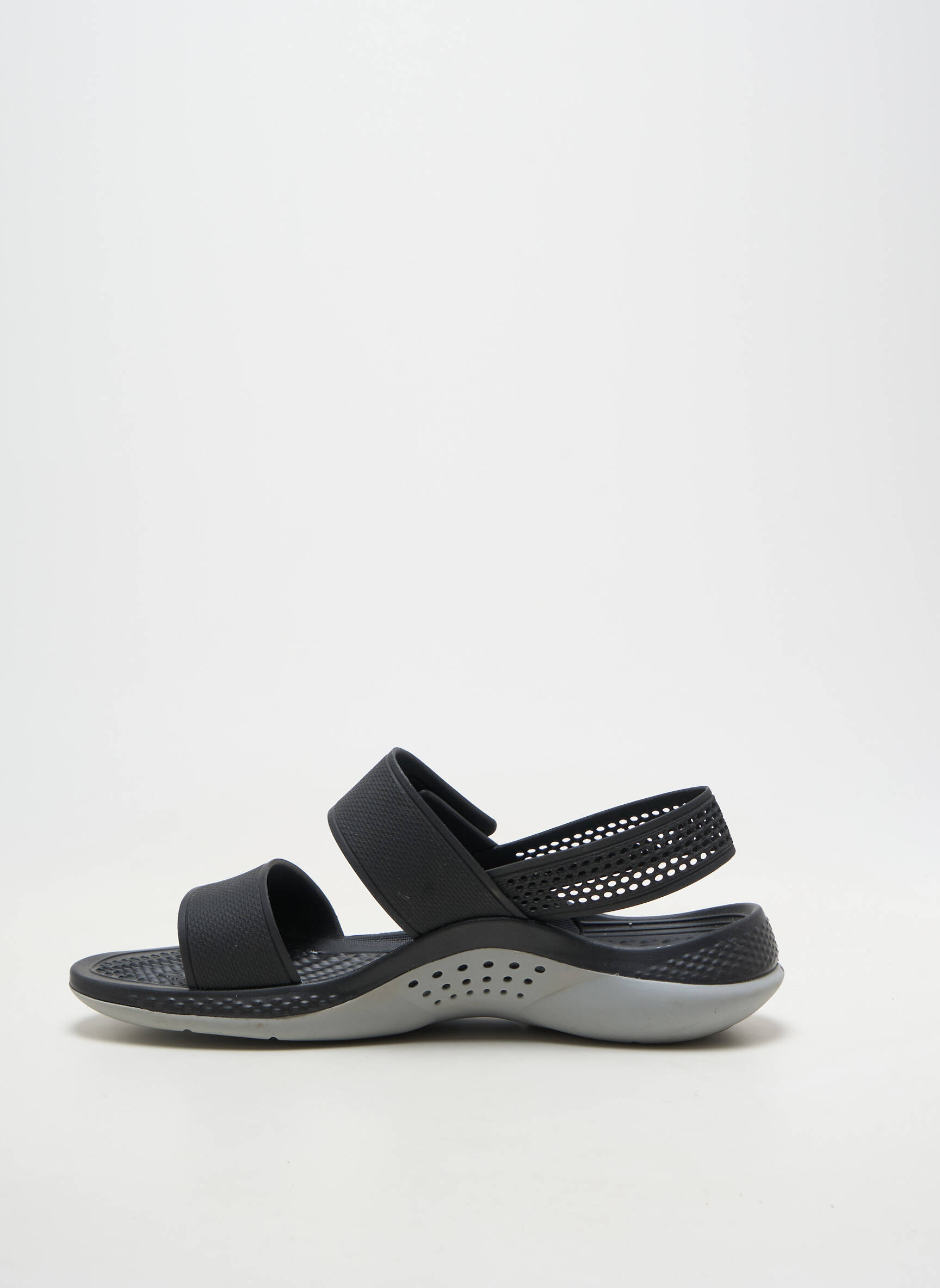 Sandales/nu pieds talon plat jusqu'à 3cm noir CROCS femme
