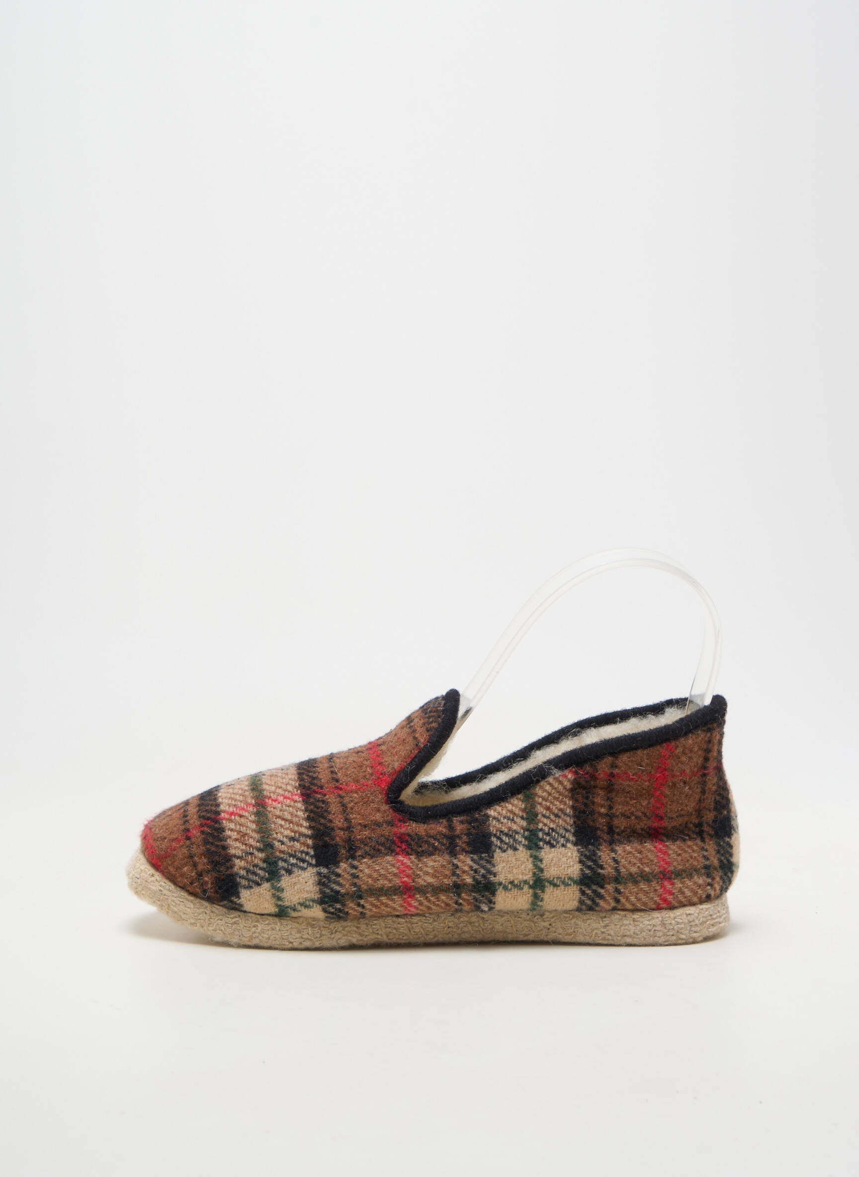 Chaussons/pantoufles fourrée bout rond beige JEVA garçon