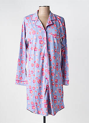 Chemise de nuit manches longues violet ROSE POMME femme