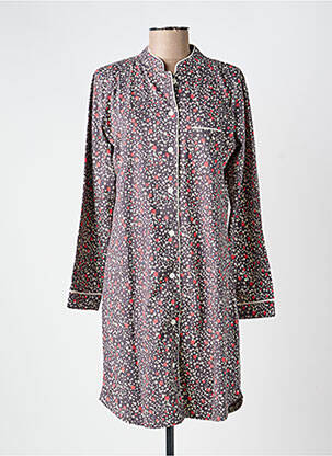 Chemise de nuit manches longues gris ROSE POMME femme