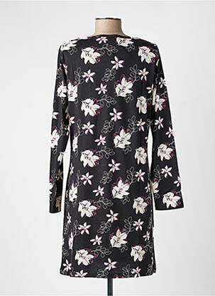Chemise de nuit manches longues noir ROSE POMME femme