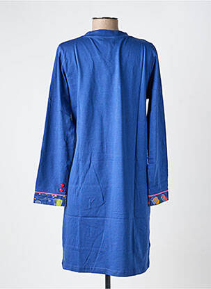 Chemise de nuit col v bleu ROSE POMME femme