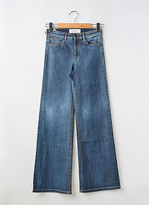 Jeans coupe large stretch taille haute bleu COUTURIST femme