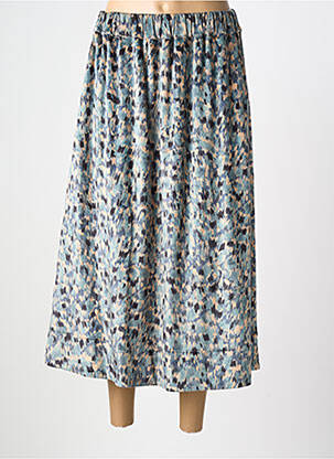 Jupe longue coupe évasée bleu COUTURIST femme