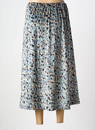 Jupe longue coupe évasée bleu COUTURIST femme