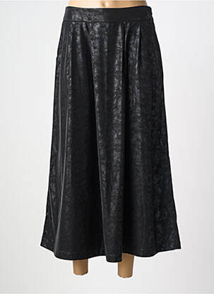 Jupe longue fermeture zip latéral noir COUTURIST femme