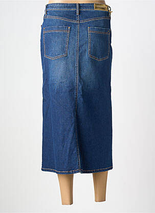 Jupe longue coupe droite bleu COUTURIST femme