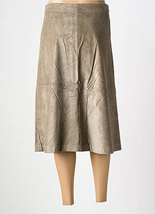 Jupe mi-longue stretch beige COUTURIST femme