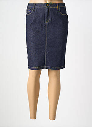 Jupe mi-longue stretch bleu COUTURIST femme