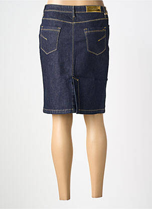 Jupe mi-longue stretch bleu COUTURIST femme