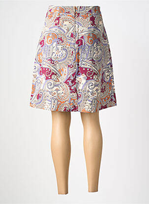 Jupe courte taille à pinces beige COUTURIST femme