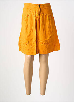 Jupe courte taille à pinces orange COUTURIST femme