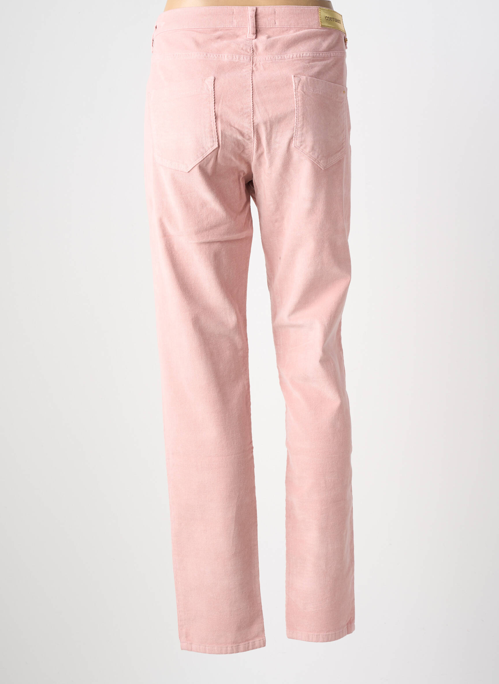 Pantalon slim stretch taille normale rose COUTURIST femme