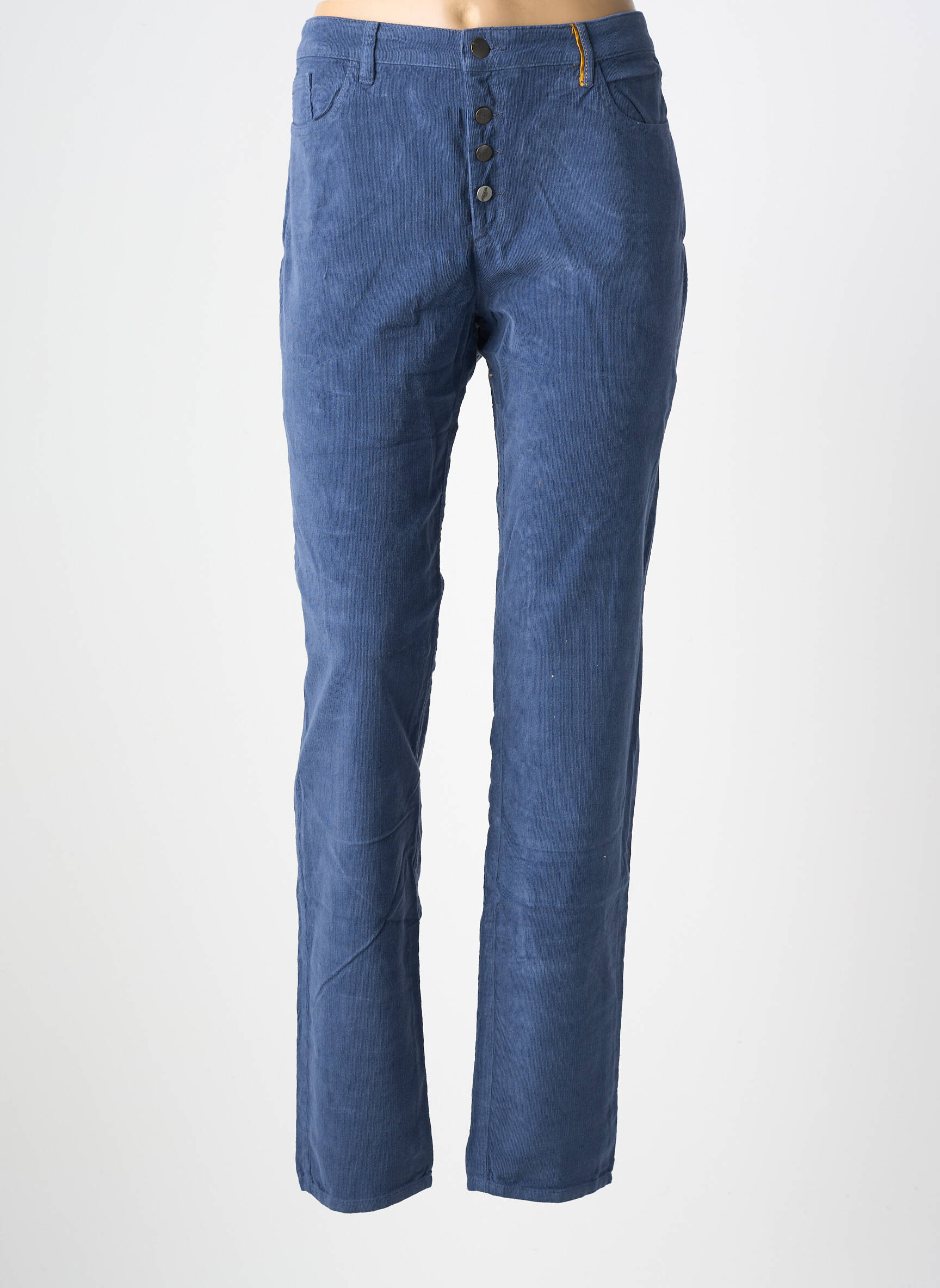 Pantalon slim stretch taille normale bleu COUTURIST femme