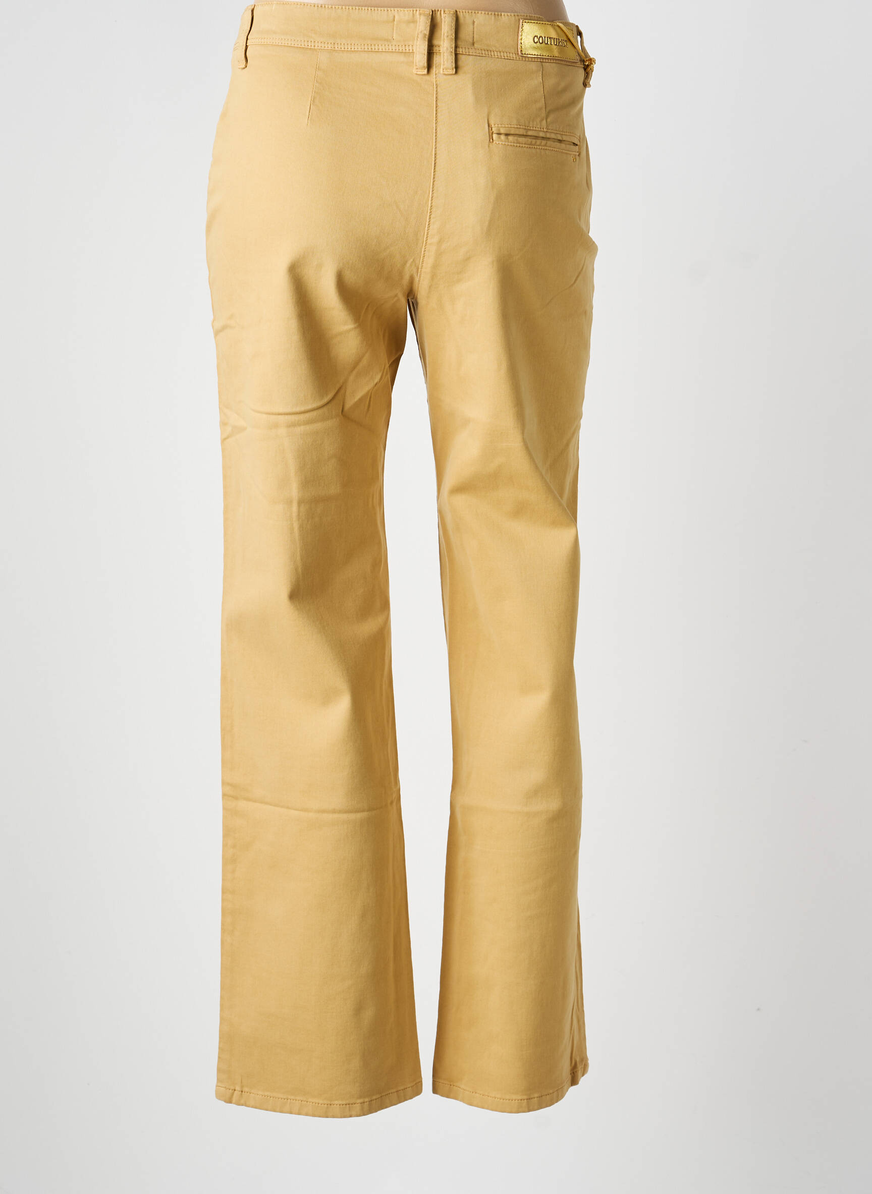 Pantalon droit coupe droite beige COUTURIST homme