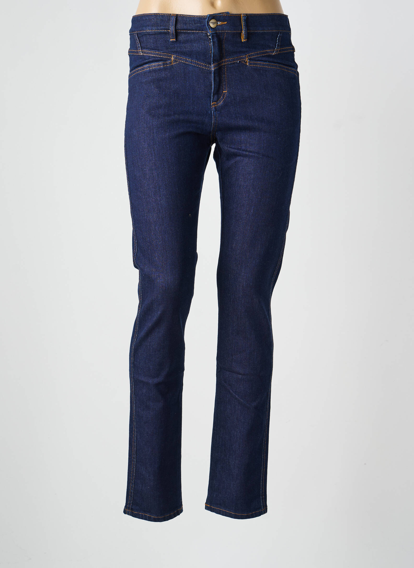 Jeans coupe slim poches bleu COUTURIST femme