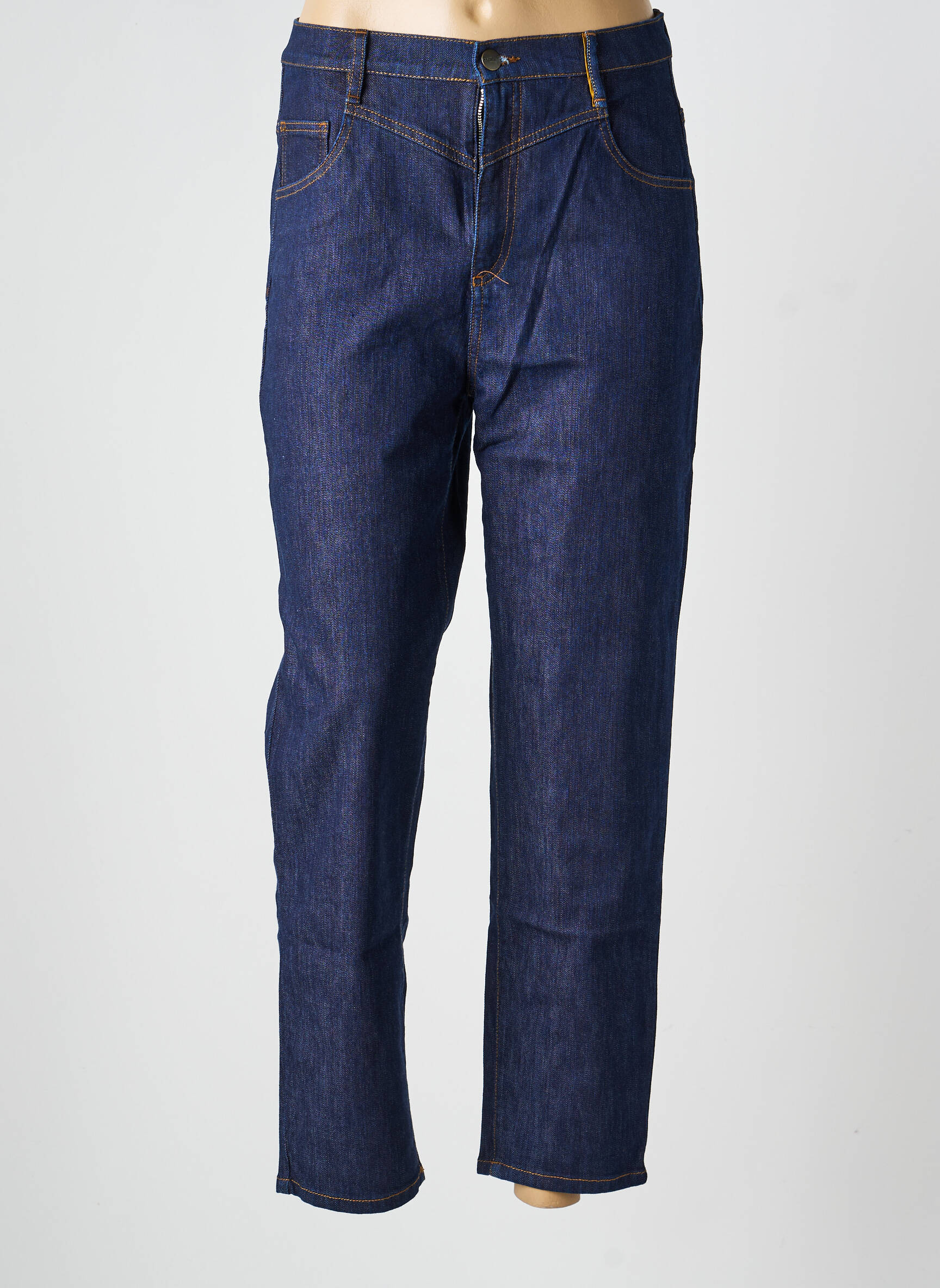 Jeans coupe droite poches bleu COUTURIST femme