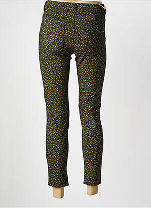 Pantalon 7/8 fermeture zippée sous rabat boutonné vert COUTURIST femme