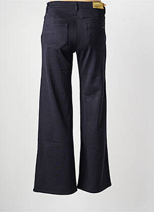 Pantalon flare fermeture zippée sous rabat boutonné noir COUTURIST femme