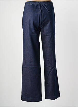 Pantalon droit taille élastique bleu COUTURIST femme