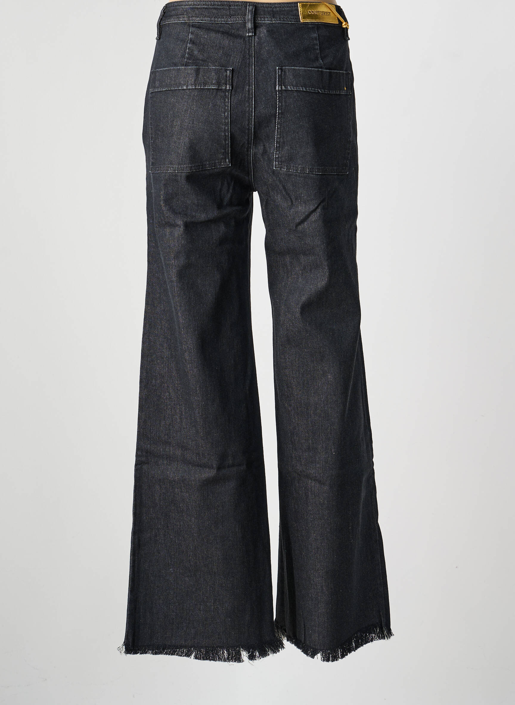 Jean coupe flare poches gris COUTURIST femme