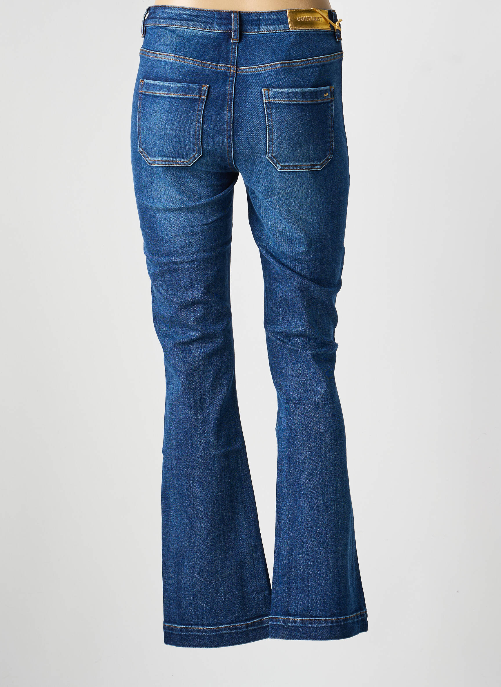 Jeans bootcut poches bleu COUTURIST femme