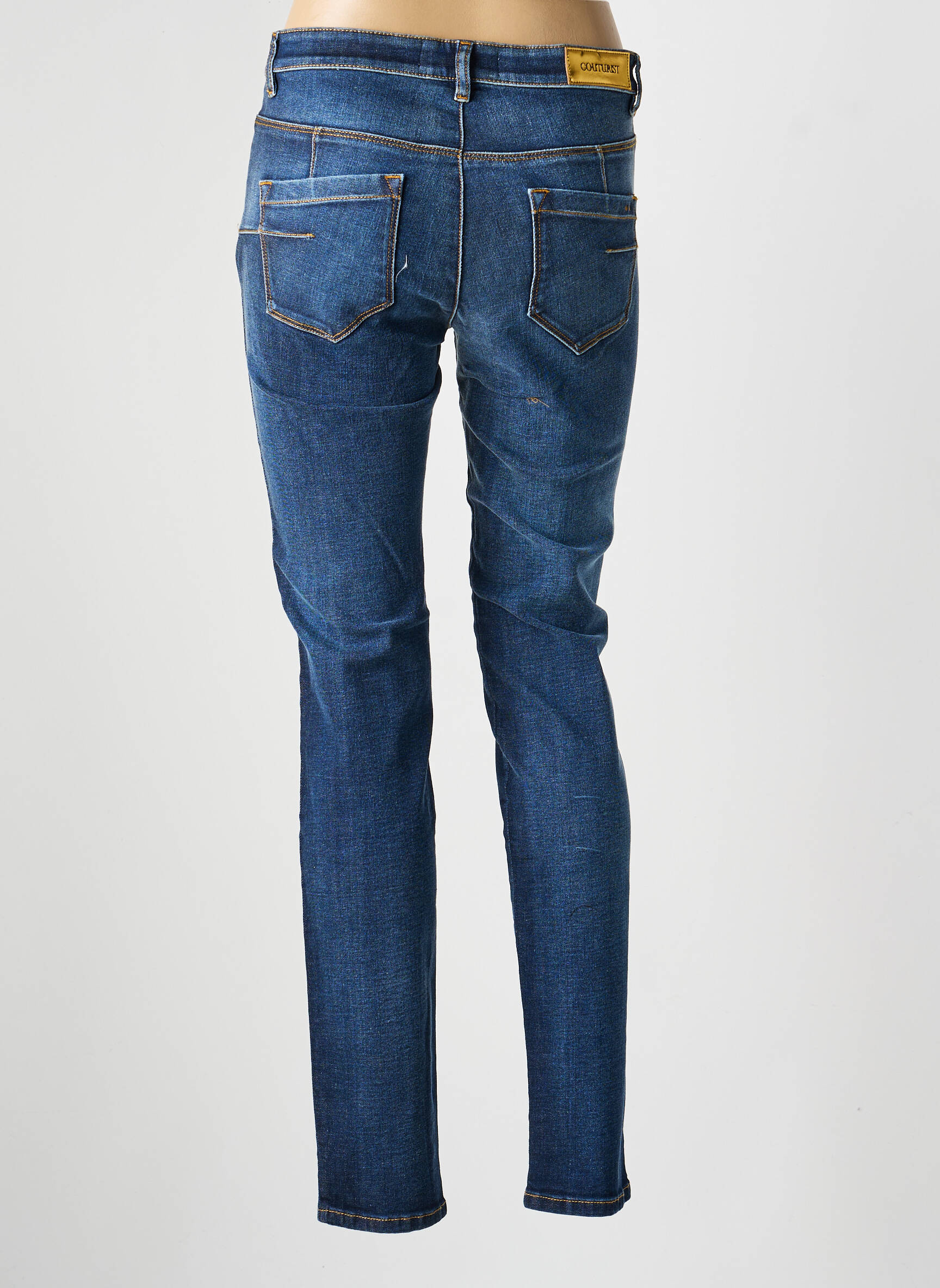 Jeans skinny poches bleu COUTURIST femme