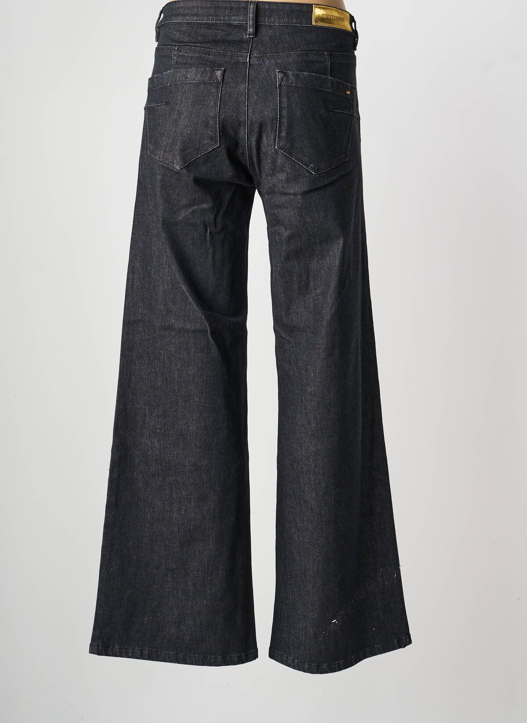 Jean coupe flare poches noir COUTURIST femme