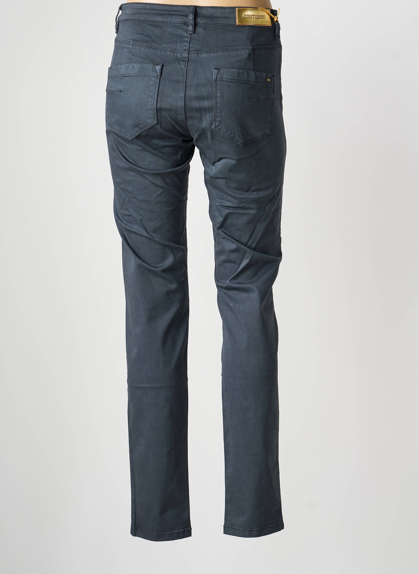 Pantalon slim poches gris COUTURIST femme