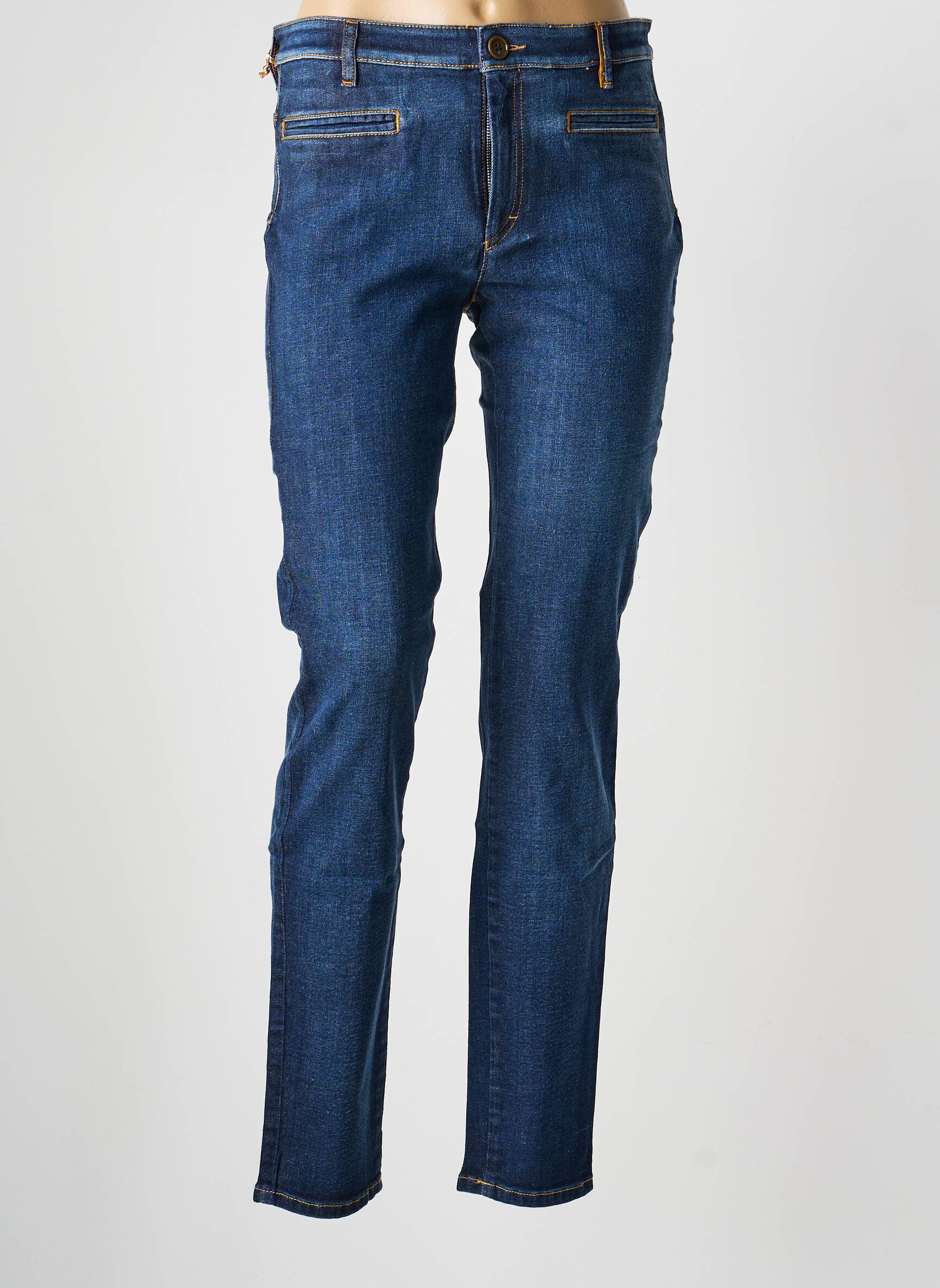 Jeans coupe slim poches bleu COUTURIST femme