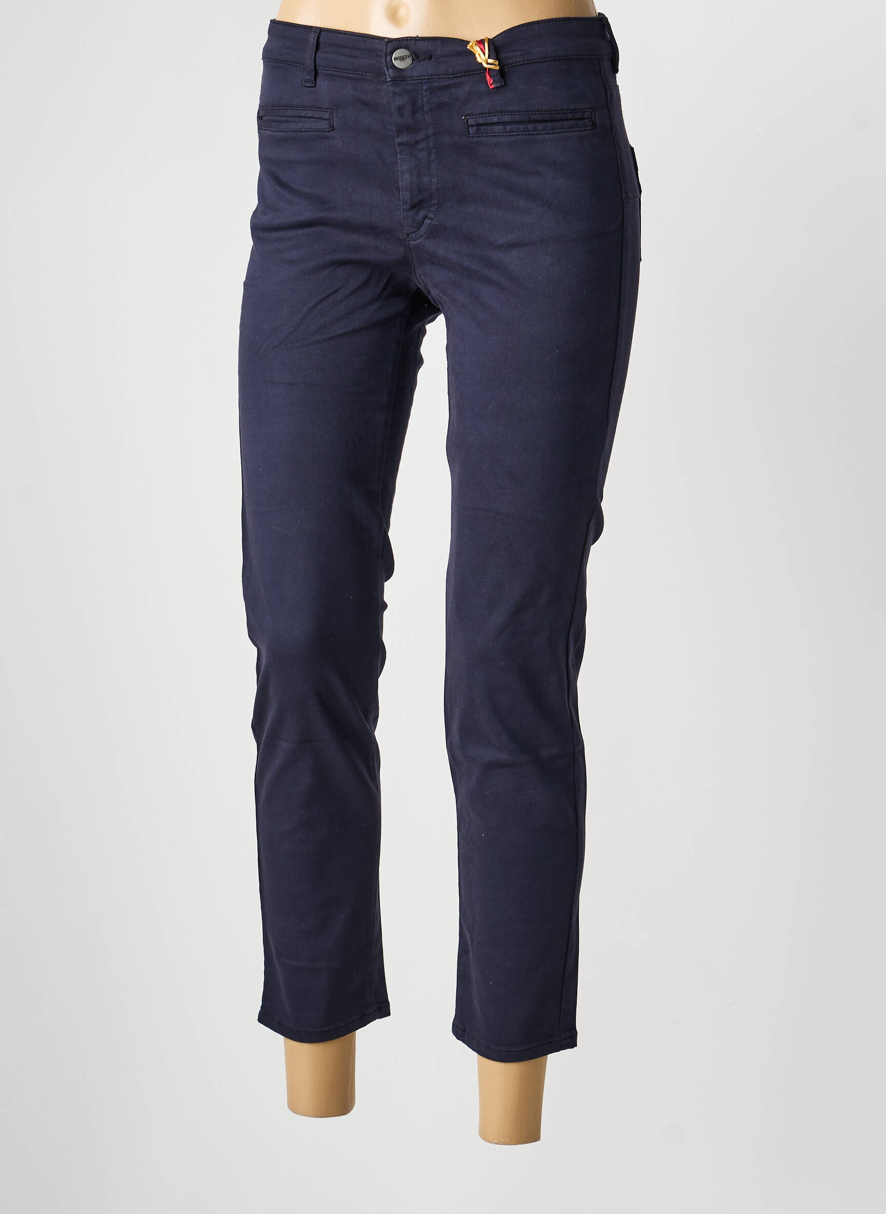 Pantalon slim poches bleu COUTURIST femme