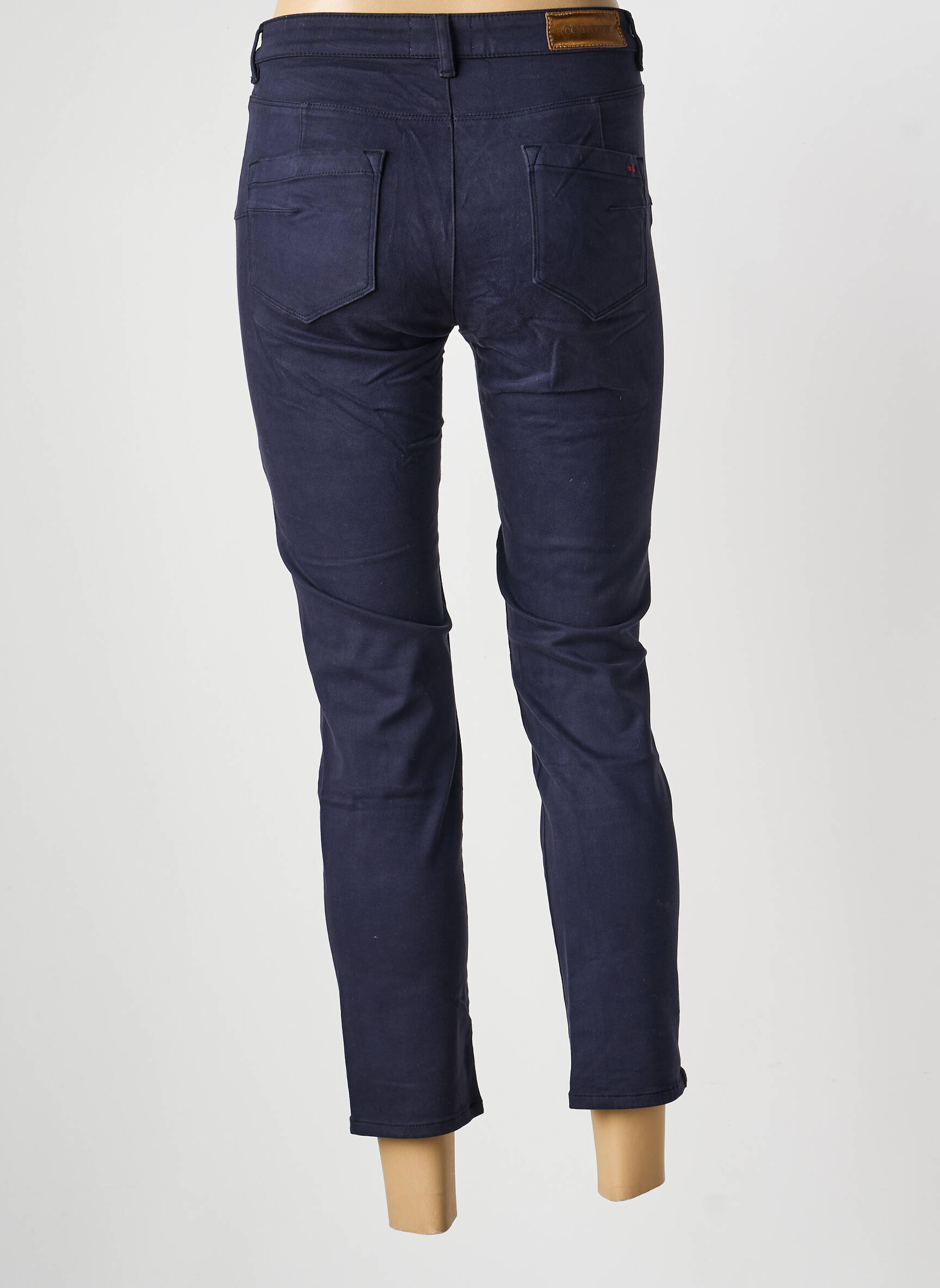Pantalon slim poches bleu COUTURIST femme