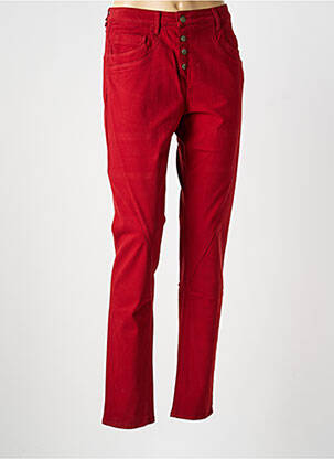 Pantalon slim stretch taille normale rouge COUTURIST femme