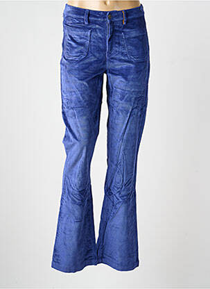 Pantalon flare taille normale taille normale bleu COUTURIST femme