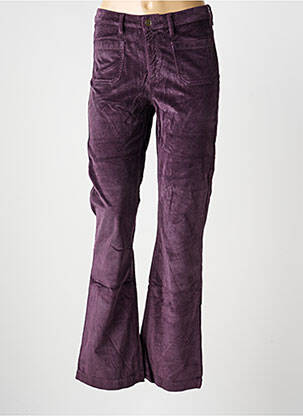 Pantalon flare taille normale taille normale violet COUTURIST femme