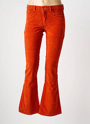 Pantalon flare taille normale taille normale orange COUTURIST femme