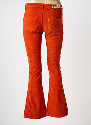 Pantalon flare taille normale taille normale orange COUTURIST femme