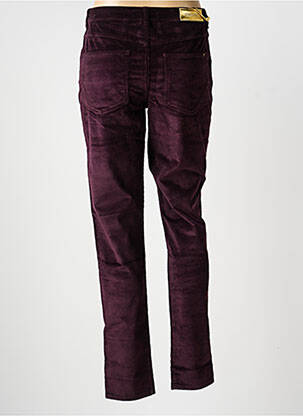 Pantalon slim stretch taille normale violet COUTURIST femme