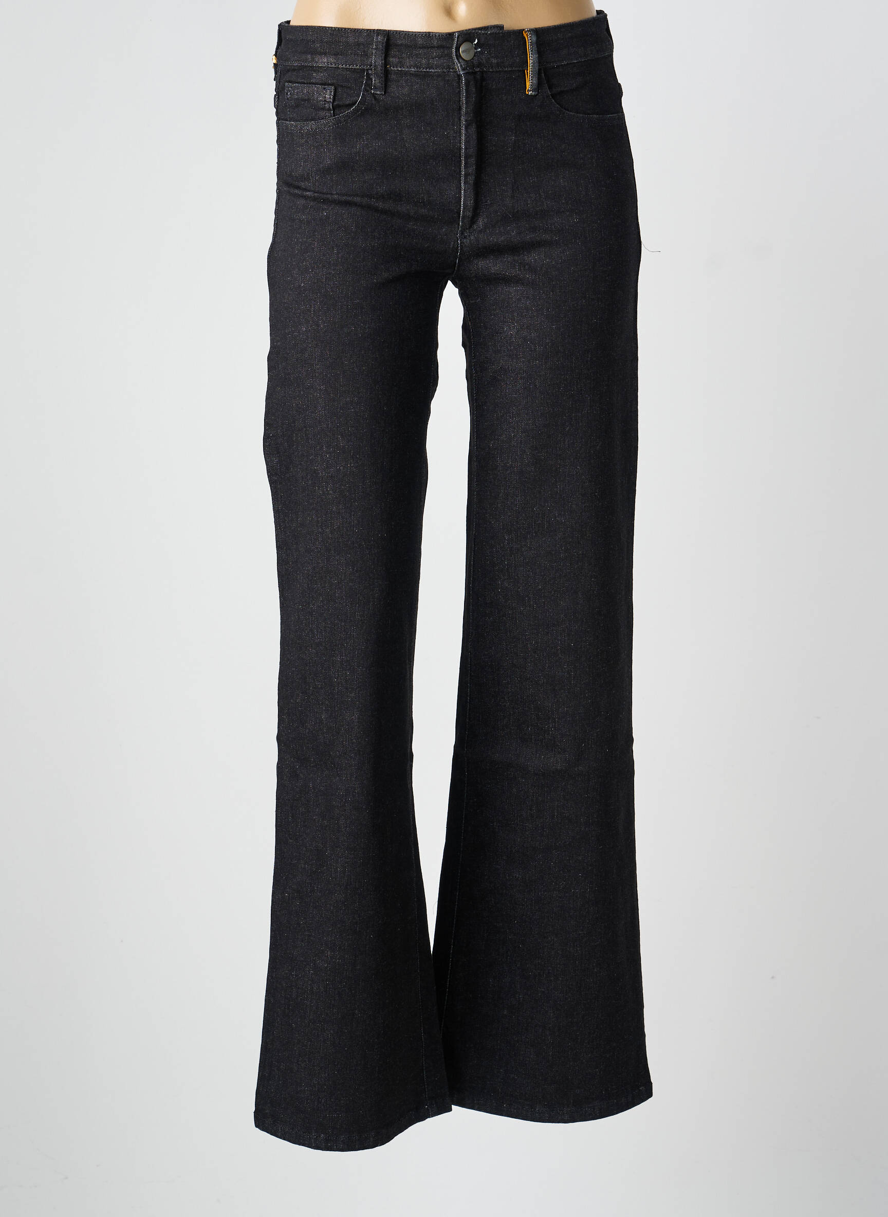Jean coupe flare taille normale taille normale noir COUTURIST femme