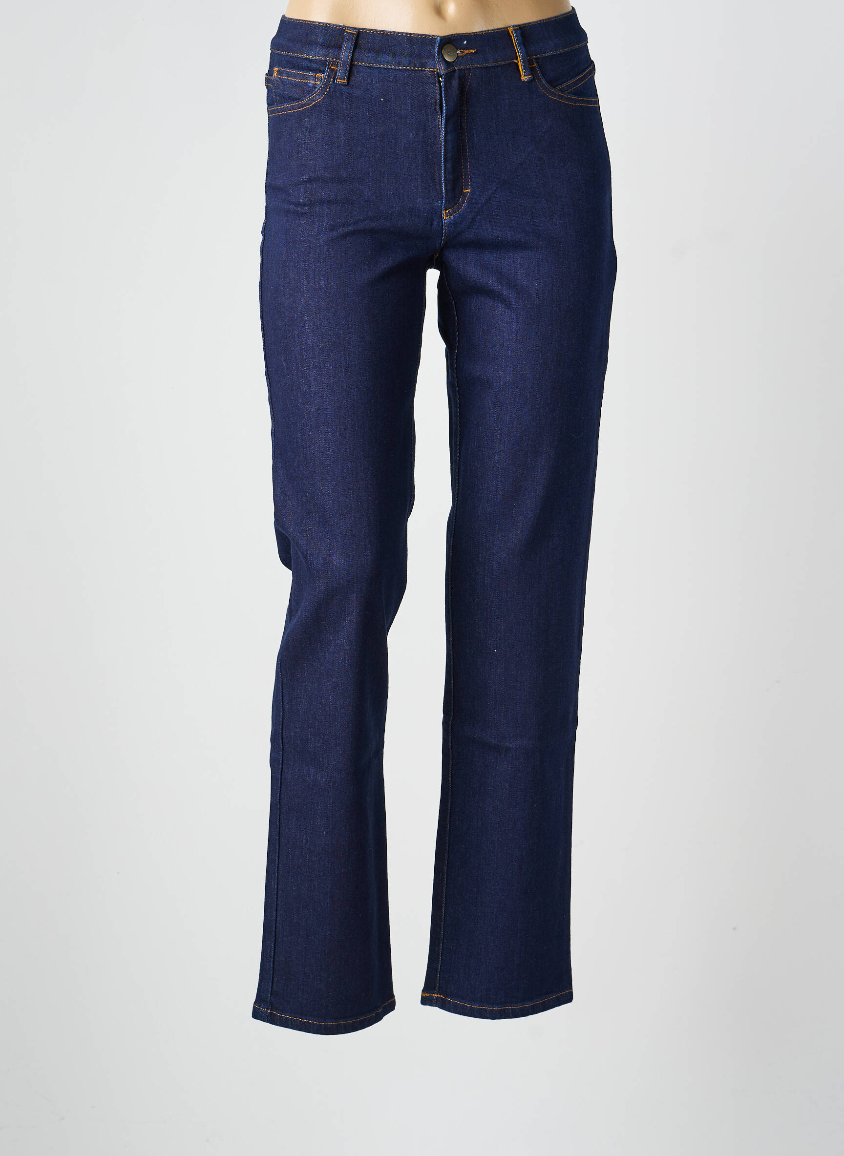 Jeans coupe slim tissage brut taille normale bleu COUTURIST femme