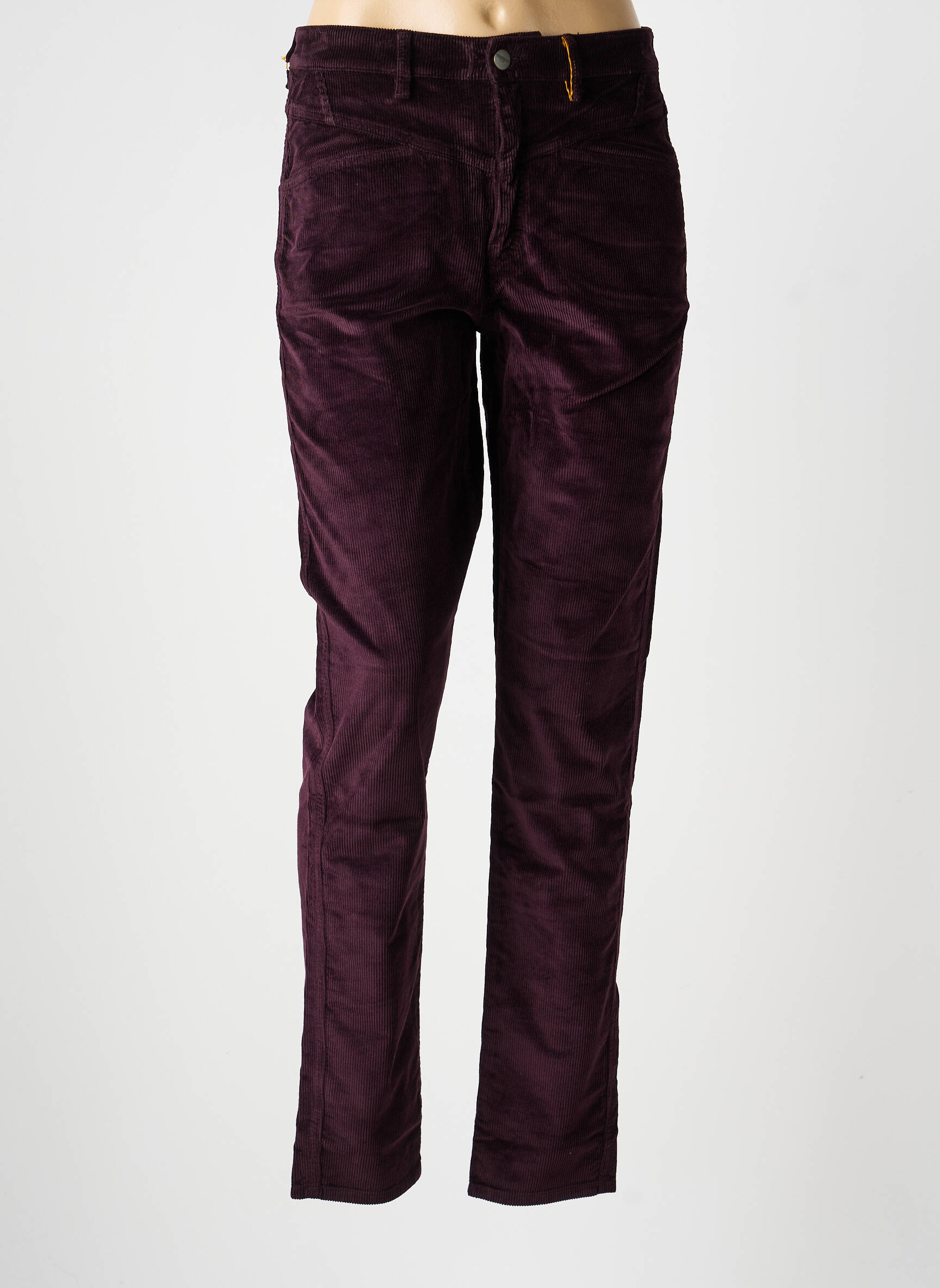 Pantalon slim stretch taille normale violet COUTURIST femme